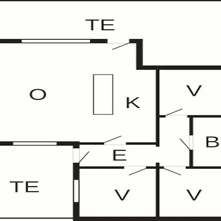 6 Person In Glesborg בית נופש *
